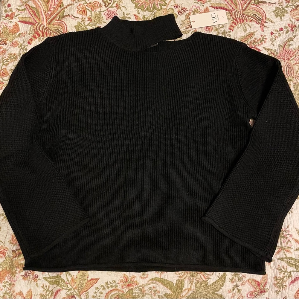 Vici Black Knit Sweater